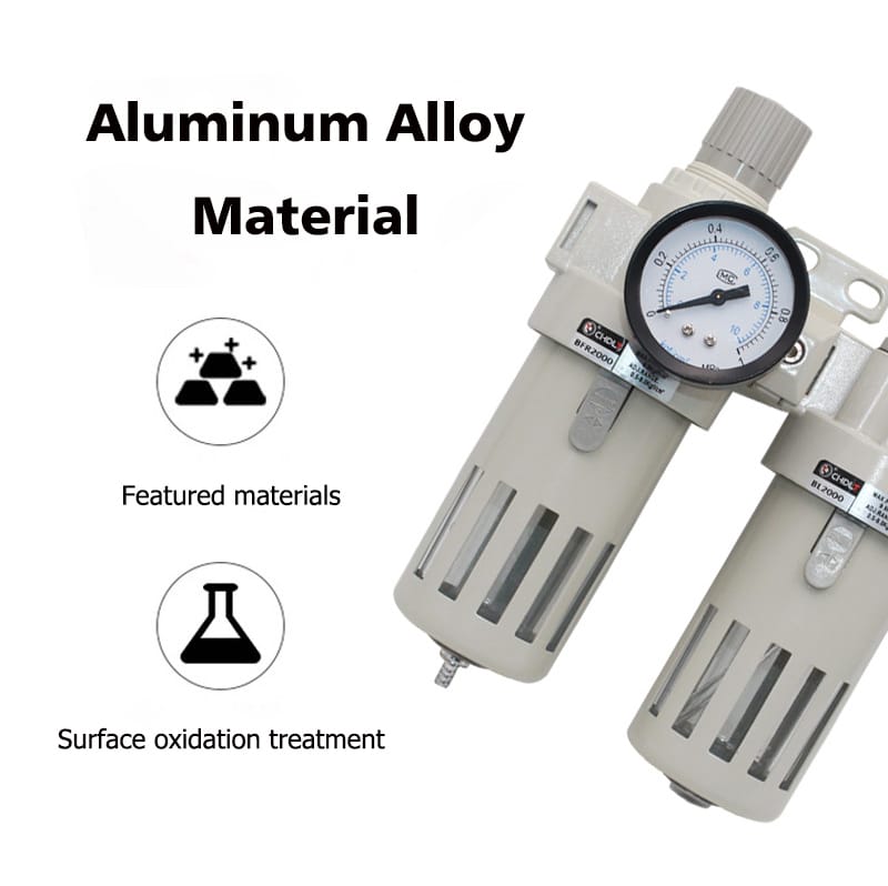 Pneumatic Frl Unit ເຄື່ອງກອງຄວາມກົດດັນອາກາດ Regulator Lubricator Air Source Treatment Unit (4)