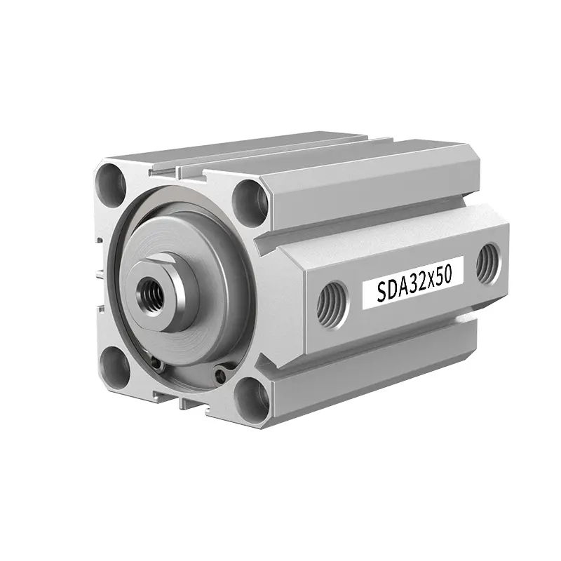 Hot-selling Products Small Adjustable Stroke Double Output Shaft Standard Piston Air Pneumatic Cylinder SDA