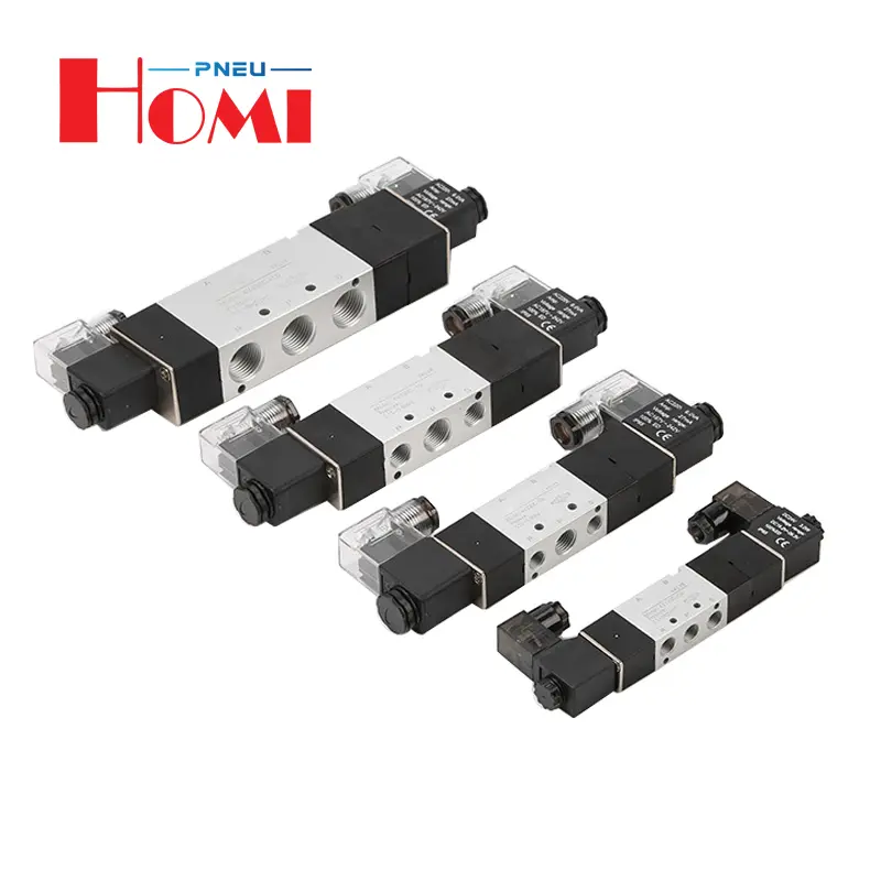 Two-Position Five-Way 4V120-06 Pneumatic Control Solenoid Valve