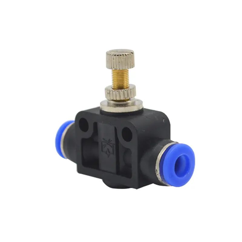 Quick Coupling SA 4 6 8 10 12 Plastic Air Connector One Way Speed Control Throttle Valve Pneumatic Fittings