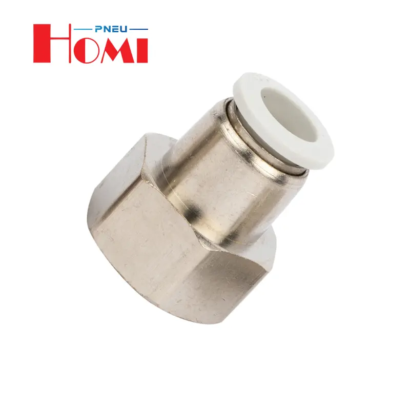 Pneumatic Fitting Brass PCF Series Male Threaded Connector Quick Push Connect Pneumatic Brass Fitting