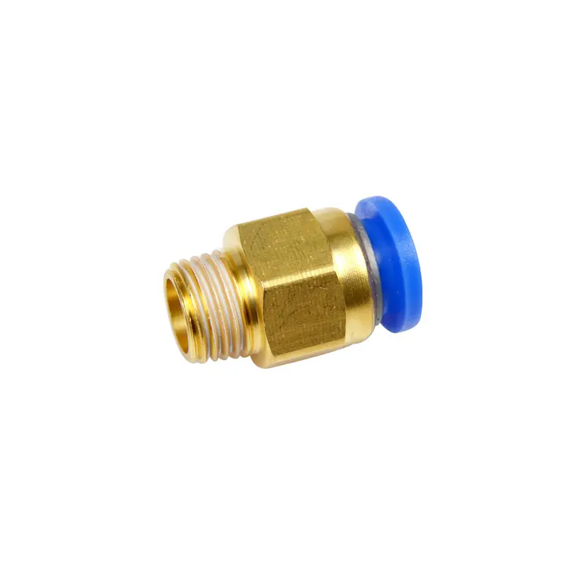 PC Series 4mm Plastic Brass Pneumatic Hose Fittings Air Push In Part Hose Connector